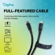 Digitus Kabel połączeniowy silikonowy USB-C-USB-C | USB 4 ver.2.0 80Gbps | 8K@60Hz | PD 3.1 240W| 1,5m | czarny