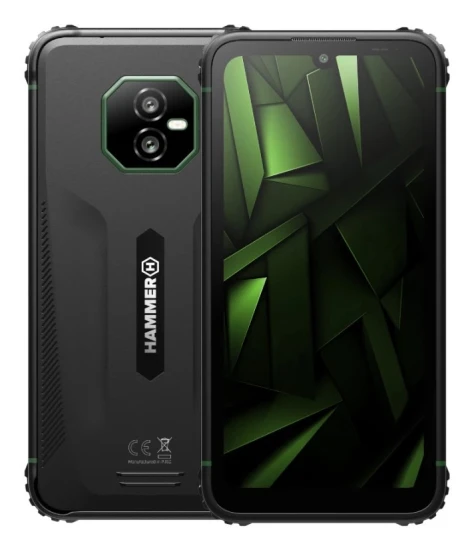 Smartfon Hammer Ranger (Zielony) DS 6.1" IPS TFT 720x1560/2GHz/256GB/6GB RAM/Android 15/microSDXC/WiFi,BT,4G