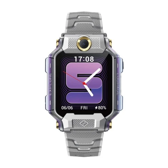 imoo Watch Phone X10 4,06 cm (1.6") AMOLED 45 mm Cyfrowy 320 x 360 px Ekran dotykowy Szary Wi-Fi GPS