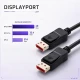 Qoltec Kabel DisplayPort M/M v2.1 | 40G | 0.5m