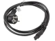 Lanberg Kabel zasilający Laptop (MIKI) IEC 7/7 - IEC 320 C5 1.8M VDE czarny