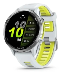 Zegarek sportowy Garmin Forerunner 970 3,56cm 1.4" AMOLED Cyfrowy 454x454px Ekran dotykowy Wi-Fi GPS Biały