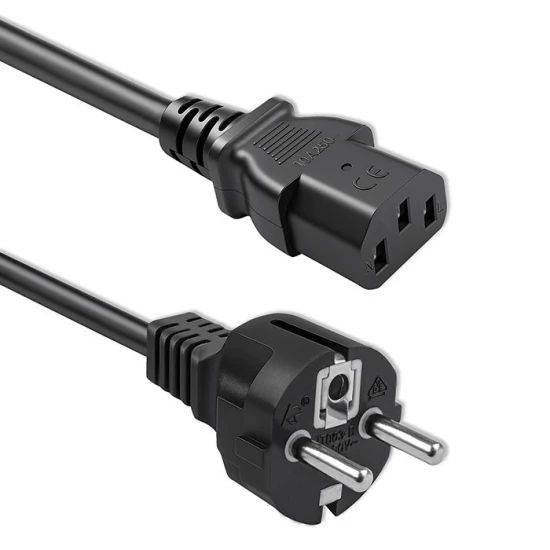 Qoltec Kabel zasilający SCHUKO CEE 7/7 (E/F) | IEC C13 | 3x1.0mm2 | Czysta miedź Cu | 3m