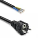 Qoltec Kabel zasilający SCHUKO CEE 7/7 (E/F) | miedź Cu | odizolowany lutowany | 3x1.5mm2 | 1.8m