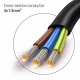 Qoltec Kabel zasilający SCHUKO CEE 7/7 (E/F) | miedź Cu | odizolowany lutowany | 3x1.5mm2 | 1.8m