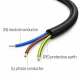 Qoltec Kabel zasilający SCHUKO CEE 7/7 (E/F) | miedź Cu | odizolowany lutowany | 3x1.5mm2 | 1.8m