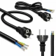 Qoltec Kabel zasilający SCHUKO CEE 7/7 (E/F) | miedź Cu | odizolowany lutowany | 3x1.5mm2 | 1.8m