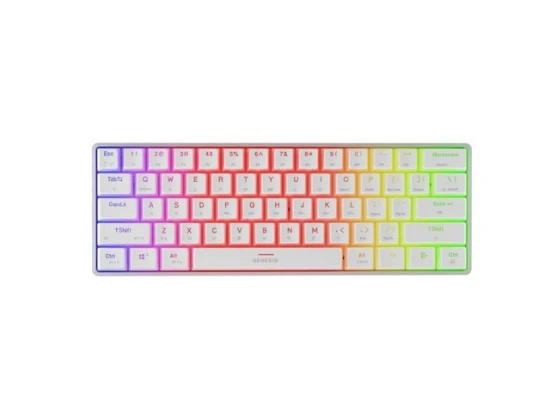 Natec Klawiatura Genesis THOR 660 G2 US RGB biała