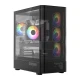 MODECOM Obudowa VOLCANO AQ300 MID RGB GLASS 4 wentylatory czarna