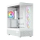 MODECOM Obudowa VOLCANO AQ300 MID RGB GLASS 4 wentylatory biała