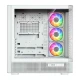 MODECOM Obudowa VOLCANO AQ300 MID RGB GLASS 4 wentylatory biała