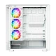 MODECOM Obudowa VOLCANO AQ300 MID RGB GLASS 4 wentylatory biała
