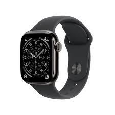 Zegarek Apple Watch Series 11 GPS + Cellular 42mm, Slate Titanium Case z Black Sport Band - S/M
