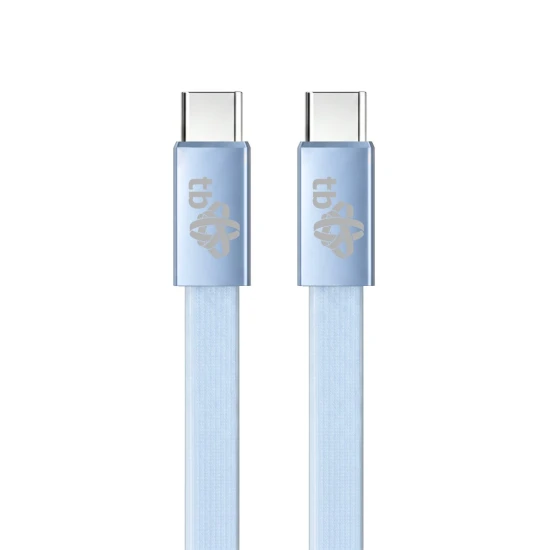 TB Kabel USB C - USB C 1m płaski błękitny