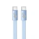 TB Kabel USB C - USB C 1m płaski błękitny