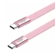 TB Kabel USB C - USB C 1m płaski pudrowy róż