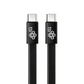 TB Kabel USB C - USB C 1m płaski czarny