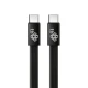 TB Kabel USB C - USB C 1m płaski czarny