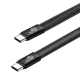 TB Kabel USB C - USB C 1m płaski czarny