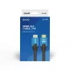 Savio Kabel HDMI (M) v2.1, 3m, 8K, miedź, niebiesko-czarny, złote końcówki, ethernet/3D, CL-143