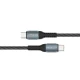 Qoltec Kabel USB 2.0 typ C | USB 2.0 typ C 100W | QC 3.0| PD | 1.5m |   Czarny