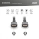 Digitus Kabel Premium połączeniowy HDMI 2.1 Ultra HighSpeed 8K60Hz UHD Typ HDMI A/A M/M 2m Czarny