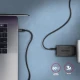 AXAGON BUCM3-CM10AB Kabel USB-C - USB-C 3.2 Gen 1, 1m, PD 60W 3A, ALU, oplot, czarny