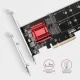 AXAGON PCEM2-ND Kontroler PCIe x 8, 2x slot M.2 NVMe M-key RAID wsparcie dla płyt bez bifurkacji, w zestawie, SP &amp; LP