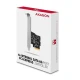 AXAGON PCES-SA4X4 Kontroler PCIe 4x wewnętrzny port SATA 6G, ASM1164, SP &amp; LP