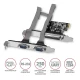 AXAGON PCEA-PSN Kontroler PCIe 1x port równoległy LPT + 2x port szeregowy RS232 250 kbps, w zestawie SP &amp; LP