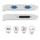 AXAGON PCEA-PSN Kontroler PCIe 1x port równoległy LPT + 2x port szeregowy RS232 250 kbps, w zestawie SP &amp; LP