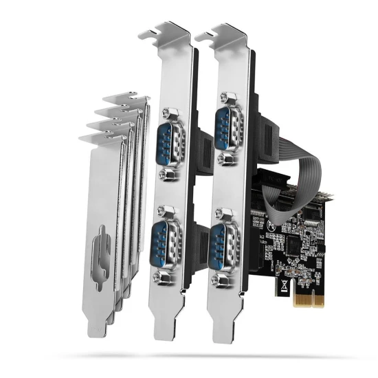 AXAGON PCEA-S4N Kontroler PCIe 4x port szeregowy RS232 250 kbps, w zestawie SP &amp; LP