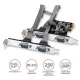AXAGON PCEA-S4N Kontroler PCIe 4x port szeregowy RS232 250 kbps, w zestawie SP &amp; LP