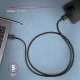 AXAGON BUMM3-AM10AB Kabel Micro-B USB  USB-A 3.2 Gen 1, 1m, 3A, ALU, PVC Czarny