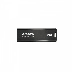 Adata C610 2000 GB USB3.2A Gen2 czarny Dysk SSD zewnętrzny S SC610-2000G-CBK/RD