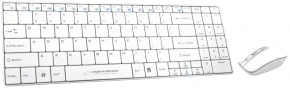 Esperanza ZESTAW BEZPRZEWODOWY KLAWIATURA SLIM + MYSZ 2,4 GHz EK122W       LIBERTY BIAŁY