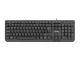 Natec Klawiatura Trout Slim 1.8m czarna USB