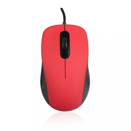 MODECOM M10S SILENT CZERWONA PRZEWODOWA MYSZ OPTYCZNA