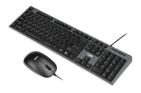 iBOX Zestaw klawiatura + mysz IBOX IKMS606 (USB 2.0; (US); czarna, optyczna; 800 DPI)