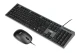 iBOX Zestaw klawiatura + mysz IBOX IKMS606 (USB 2.0; (US); czarna, optyczna; 800 DPI)