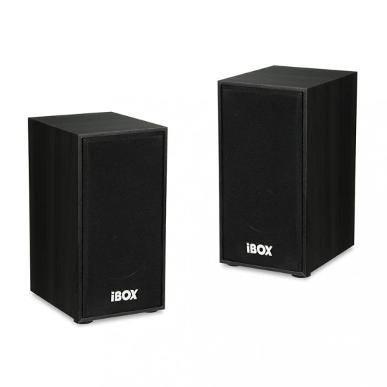 iBOX Zestaw głośników IGLSP1B (2.0; ciemne drewno)