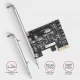 AXAGON PCES-SJ2 Kontroler PCIe 2x wewnętrzny port SATA 6G, chipset JMB582 SP &amp; LP