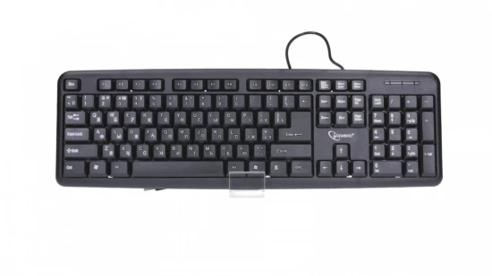 Gembird Klawiatura standardowa USB Cyrylica KB-U-103-RU czarna