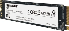 Patriot P300 1TB M.2 PCIe Gen 3 x4 2100/1650 Dysk SSD P300P1TBM28