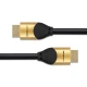 Qoltec Kabel HDMI v2.1 Ultra High Speed 8K | 60Hz | 26AWG | 5m Złoty