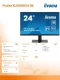 IIYAMA Monitor 23.8 cala XU2492HSU-B6 IPS,FHD,HDMI,DP,100Hz,4xUSB3.2,SLIM,2x2W