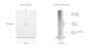 UBIQUITI Punkt dostępu Unifi 6 In-Wall 573,5 Mbit/s Biały Obsługa PoE U6-IW