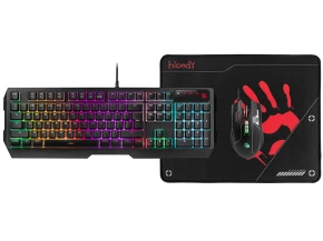A4TECH BLOODY USB B1700 Bloody Bundle Set Klawiatura + mysz + podkładka