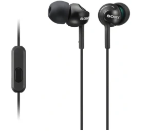 Sony MDR-EX110APW czarne słuchawki 