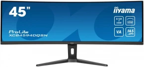 IIYAMA Monitor 44.5 cala XCB4594DQSN-B1 VA,DQHD,165HZ,USB-C-DOCK,RJ45,32:9,1500R,450cd/m2,3000:1,0.8ms,3xUSB,2xHDMI,1xDP,2x3W,PowerDelivery-90W